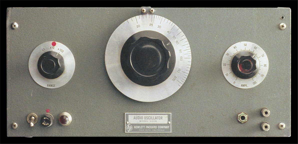 Model 200B audio oscillator - front view.