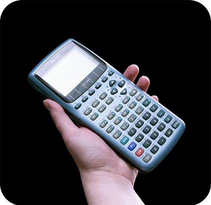 Hewlett-Packard 49G graphing calculator - 3/4 view.