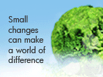 Small changes can make a world of diference