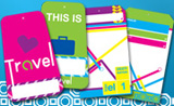 Print, laminate, and attach these trendy tags and your bags are good to go.